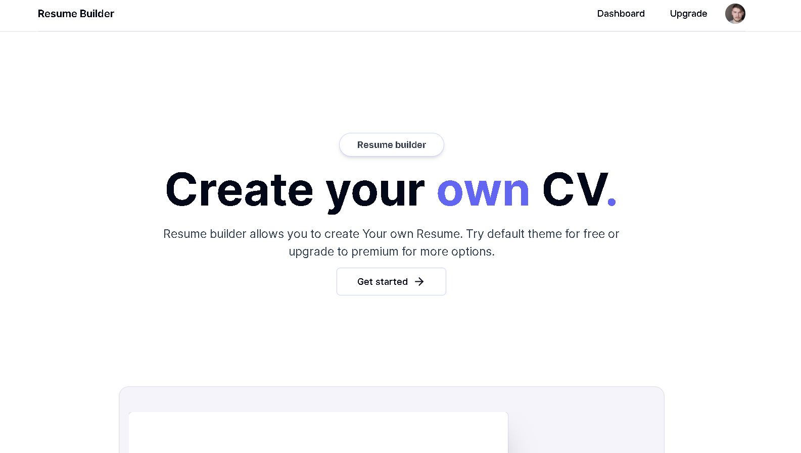 Resume Builder
